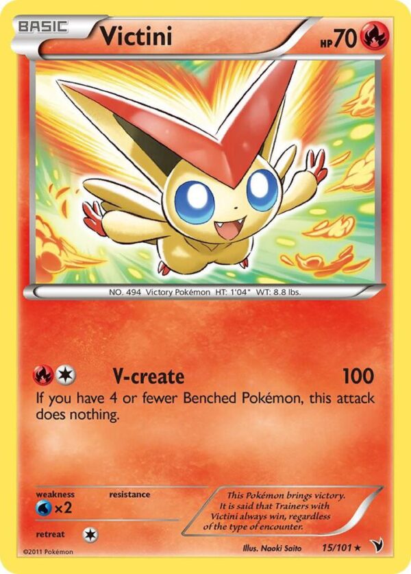 Victini (15) 15/101 Reverse Holofoil Noble Victories