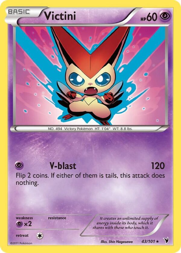 Victini (43) 43/101 Reverse Holofoil Noble Victories