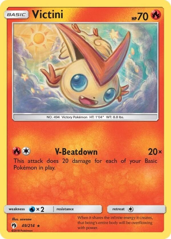 Victini 49/214 Reverse Holofoil SM – Lost Thunder