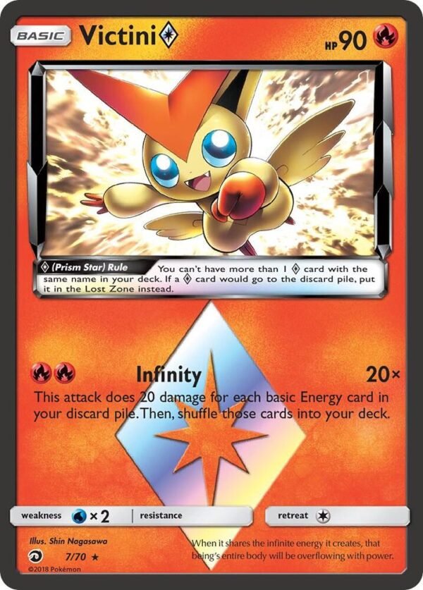 Victini Prism Star 7/70 Holofoil Dragon Majesty