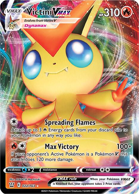 Victini VMAX 022/163 Holofoil SWSH05: Battle Styles Victini VMAX 022/163 Holofoil SWSH05: Battle Styles