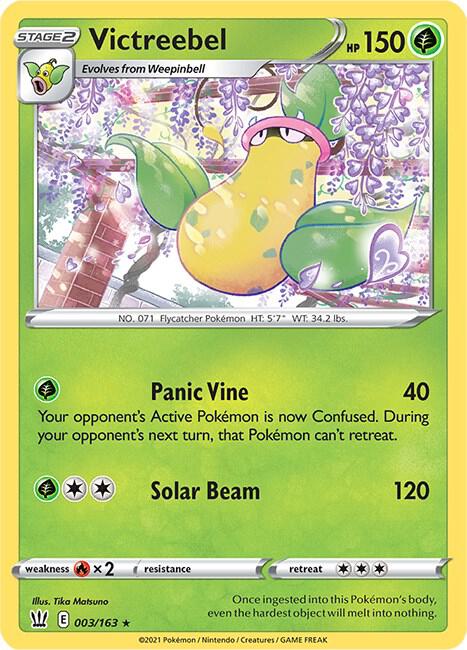 Victreebel 003/163 Reverse Holofoil SWSH05: Battle Styles Victreebel 003/163 Reverse Holofoil SWSH05: Battle Styles