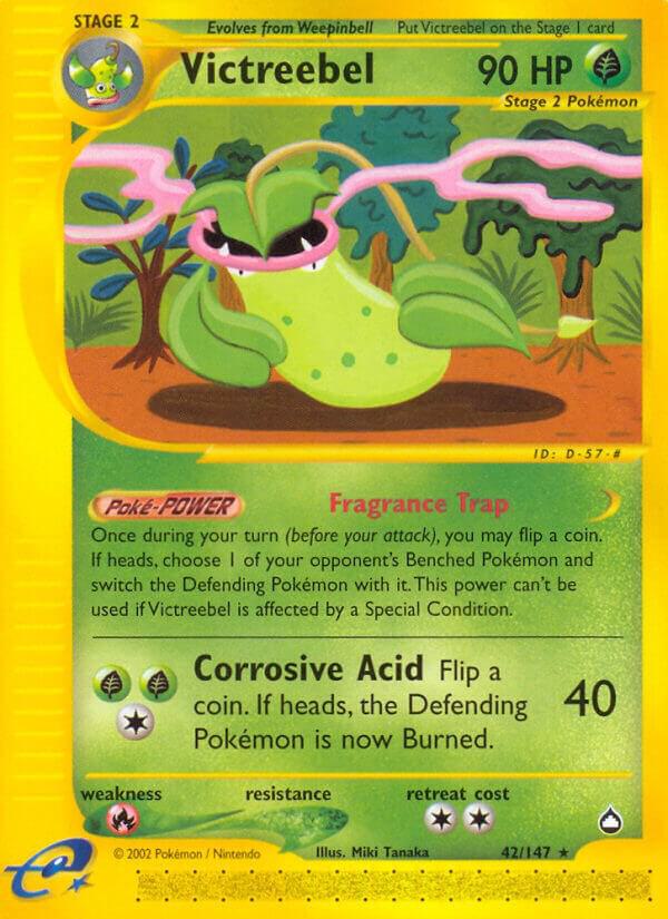 Victreebel 042/147 Reverse Holofoil Aquapolis Victreebel 042/147 Reverse Holofoil Aquapolis