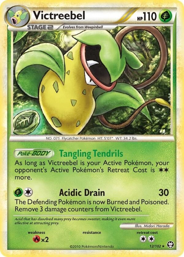 Victreebel 12/102 Reverse Holofoil Triumphant Victreebel 12/102 Reverse Holofoil Triumphant
