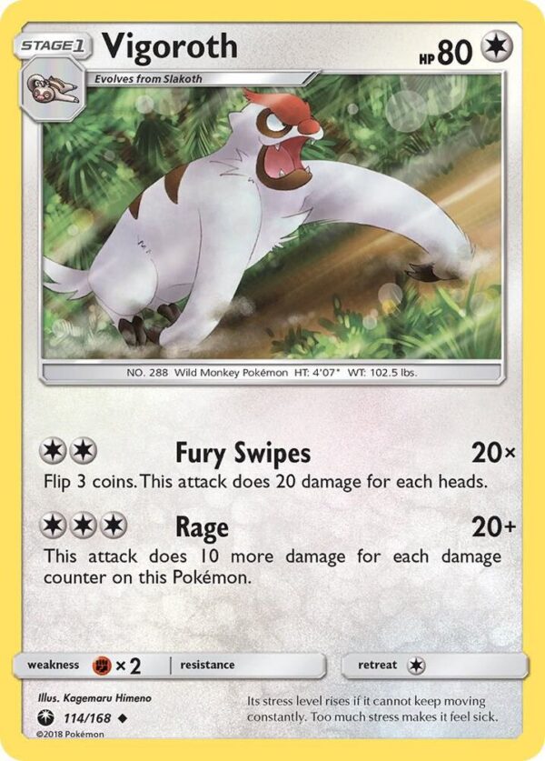 Vigoroth 114/168 Normal SM – Celestial Storm Vigoroth 114/168 Normal SM – Celestial Storm