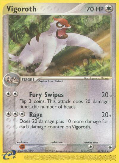 Vigoroth 47/109 Reverse Holofoil Ruby and Sapphire