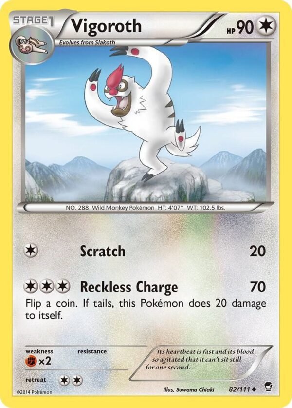 Vigoroth 82/111 Normal XY – Furious Fists