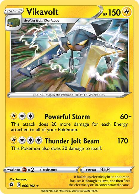 Vikavolt 066/192 Reverse Holofoil SWSH02: Rebel Clash