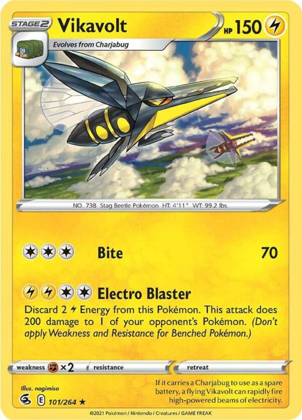 Vikavolt 101/264 Normal SWSH08: Fusion Strike Vikavolt 101/264 Normal SWSH08: Fusion Strike