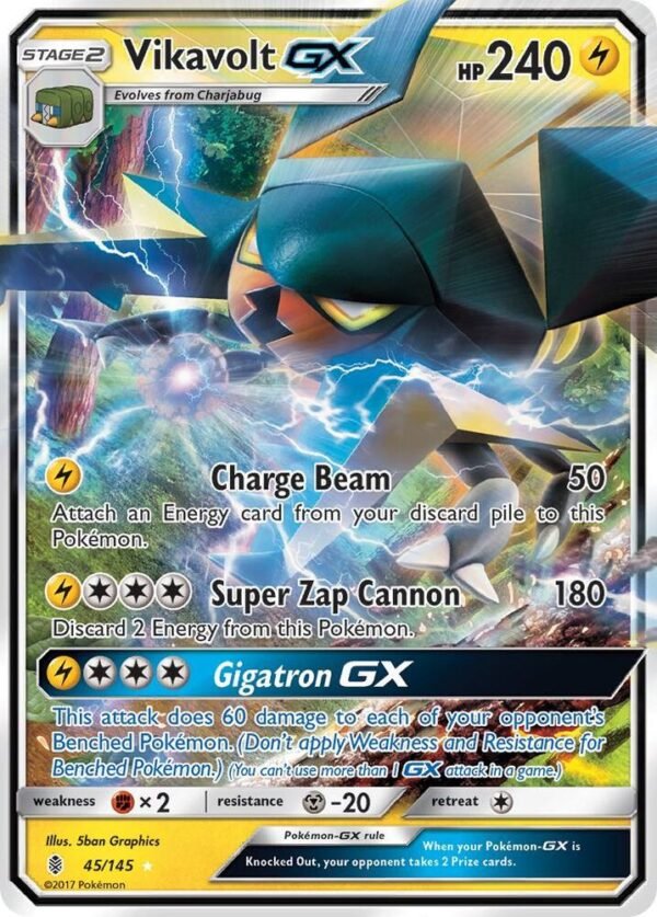 Vikavolt GX 45/145 Holofoil SM – Guardians Rising
