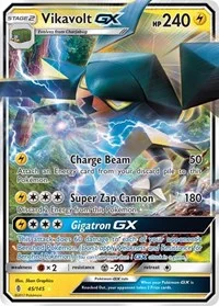 Vikavolt GX | 45/145 | Holofoil | SM - Guardians Rising