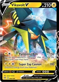 Vikavolt V | 060/189 | Holofoil | SWSH03: Darkness Ablaze