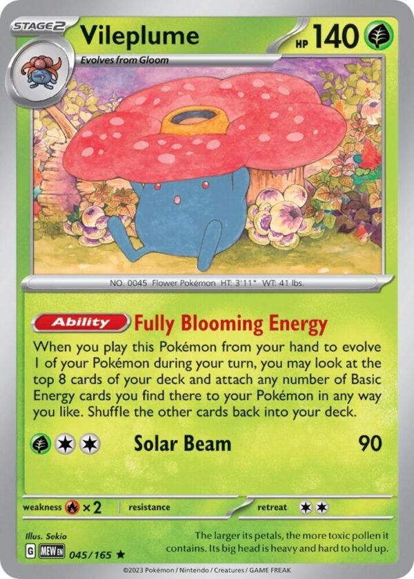 Vileplume 045/165 Normal Deck Exclusives