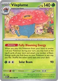 Vileplume | 045/165 | Holofoil | SV: Scarlet & Violet 151