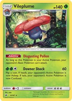 Vileplume 6/147 (Prerelease Kit Exclusive) 006/147 Normal Deck Exclusives