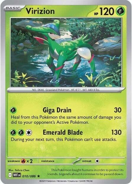 Virizion 010/086 Reverse Holofoil SV: White Flare
