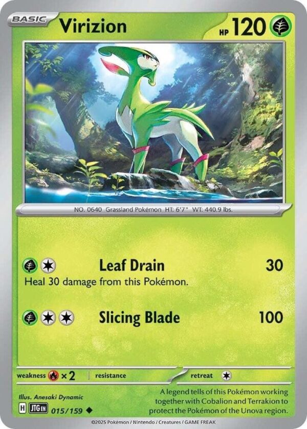 Virizion 015/159 Normal SV09: Journey Together Virizion 015/159 Normal SV09: Journey Together