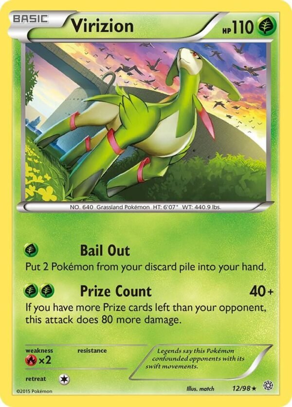 Virizion 12/98 Reverse Holofoil XY – Ancient Origins