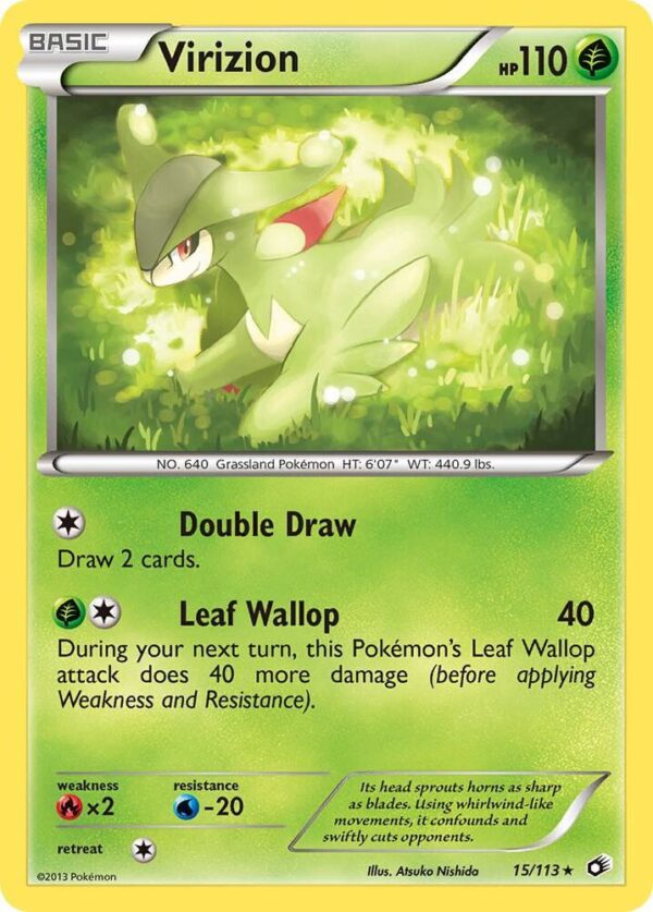 Virizion 15/113 Holofoil Legendary Treasures