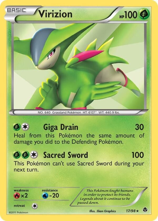 Virizion 17/98 Holofoil Emerging Powers Virizion 17/98 Holofoil Emerging Powers