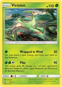 Virizion | 8/73 | Reverse Holofoil | Shining Legends