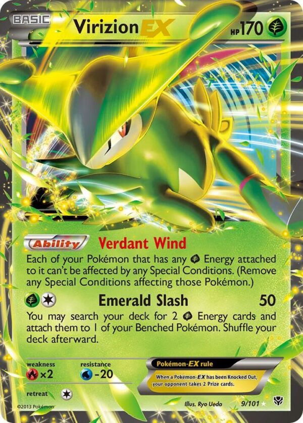 Virizion EX 9/101 Holofoil Plasma Blast