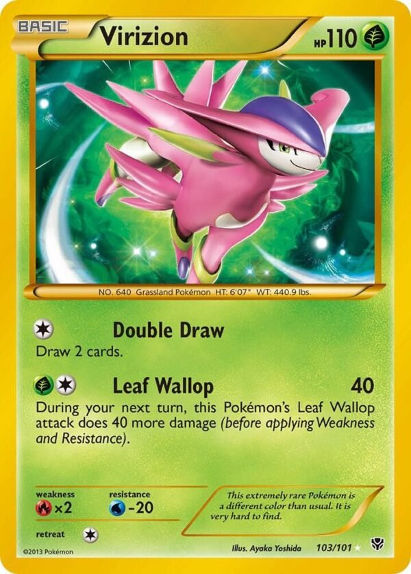 Virizion (Secret) 103/101 Holofoil Plasma Blast Virizion (Secret) 103/101 Holofoil Plasma Blast