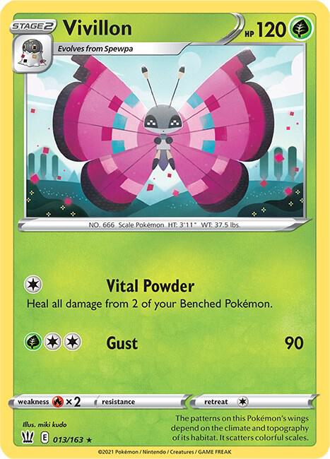 Vivillon 013/163 Normal SWSH05: Battle Styles Vivillon 013/163 Normal SWSH05: Battle Styles