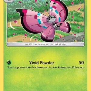 Vivillon 8/131 Reverse Holofoil SM – Forbidden Light