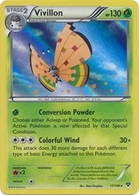 Vivillon (High Plains [Orange]) | 17/146 | Holofoil | XY Base Set