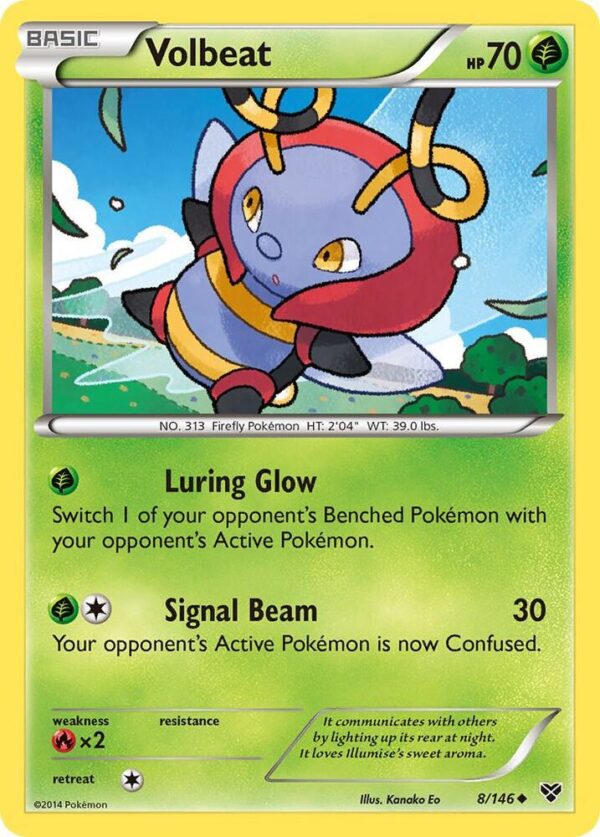 Volbeat 8/146 Reverse Holofoil XY Base Set