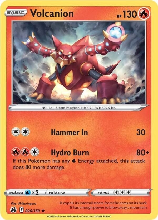 Volcanion 026/159 Holofoil Crown Zenith Volcanion 026/159 Holofoil Crown Zenith
