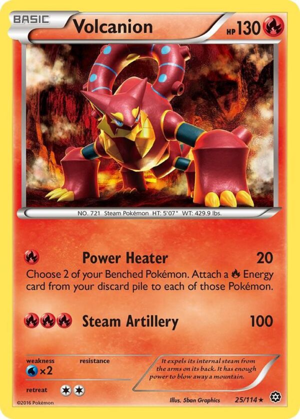Volcanion 25/114 Normal XY – Steam Siege