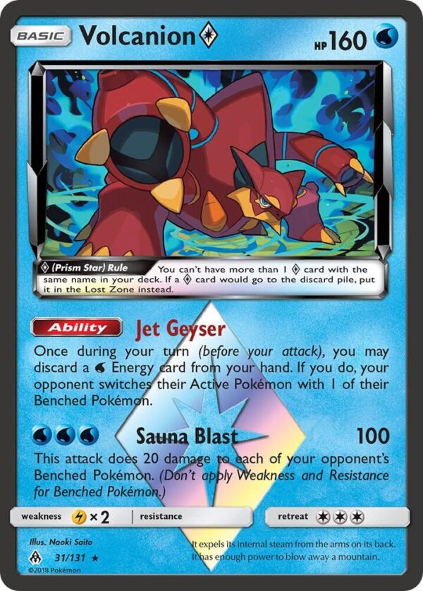 Volcanion Prism Star 31/131 Holofoil SM – Forbidden Light