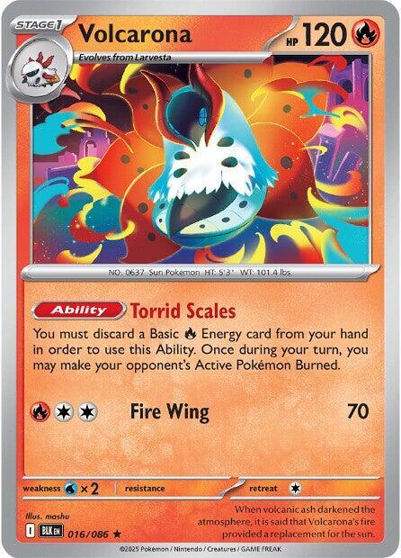 Volcarona 016/086 Holofoil SV: Black Bolt Volcarona 016/086 Holofoil SV: Black Bolt