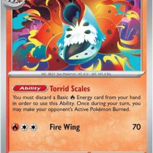 Volcarona 016/086 Reverse Holofoil SV: Black Bolt