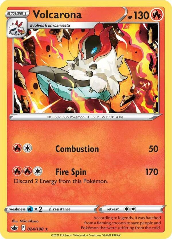 Volcarona 024/198 Normal SWSH06: Chilling Reign