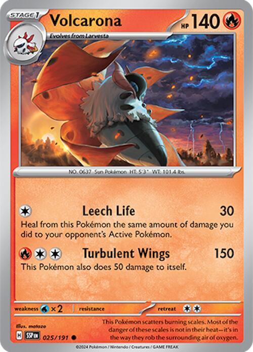 Volcarona 025/191 Normal SV08: Surging Sparks Volcarona 025/191 Normal SV08: Surging Sparks
