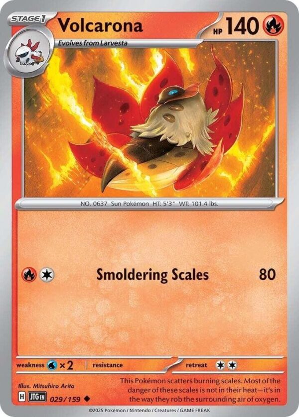 Volcarona 029/159 Reverse Holofoil SV09: Journey Together