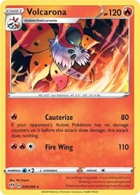 Volcarona | 030/189 | Reverse Holofoil | SWSH03: Darkness Ablaze Volcarona | 030/189 | Reverse Holofoil | SWSH03: Darkness Ablaze