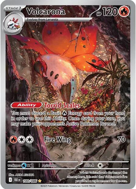 Volcarona 100/086 Holofoil SV: Black Bolt Volcarona 100/086 Holofoil SV: Black Bolt