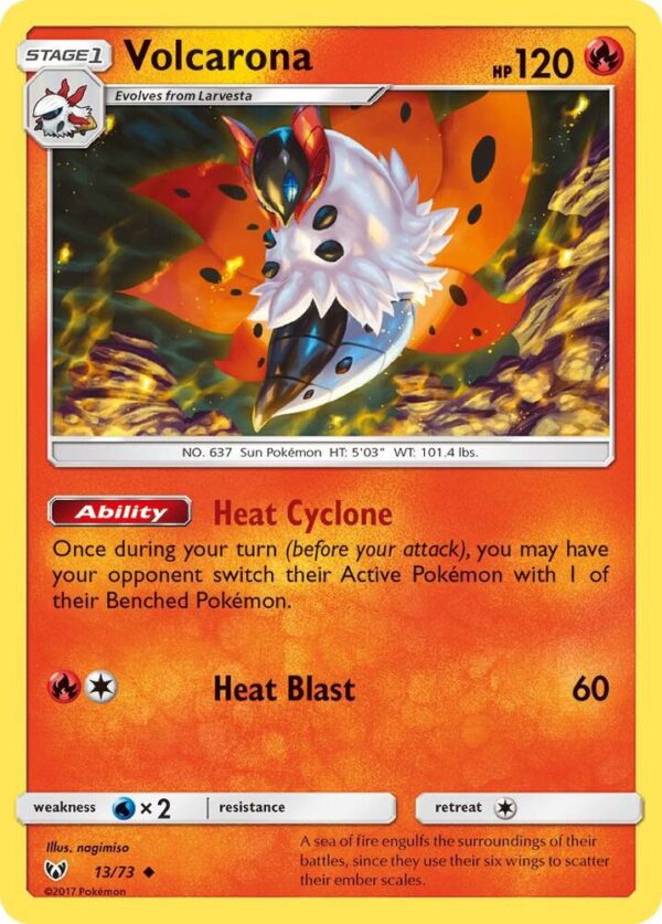 Volcarona 13/73 Reverse Holofoil Shining Legends