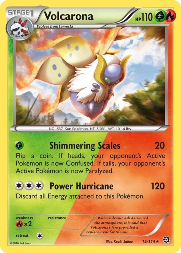 Volcarona 15/114 Reverse Holofoil XY – Steam Siege