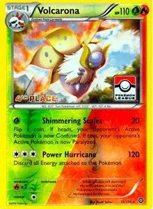 Volcarona | 15/114 (Pokemon League) [4th Place] | 015/114 | Reverse Holofoil | League & Championship Cards