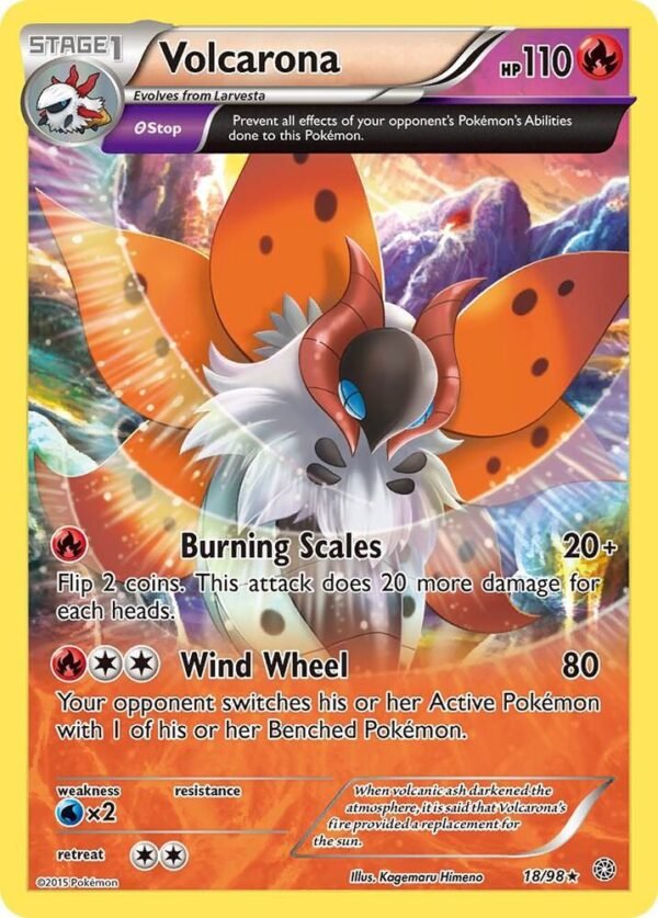 Volcarona (18) 18/98 Normal XY – Ancient Origins