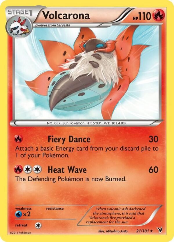 Volcarona 21/101 Reverse Holofoil Noble Victories Volcarona 21/101 Reverse Holofoil Noble Victories