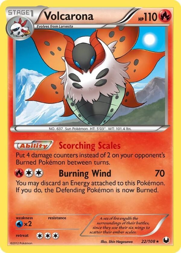 Volcarona 22/108 Holofoil Dark Explorers