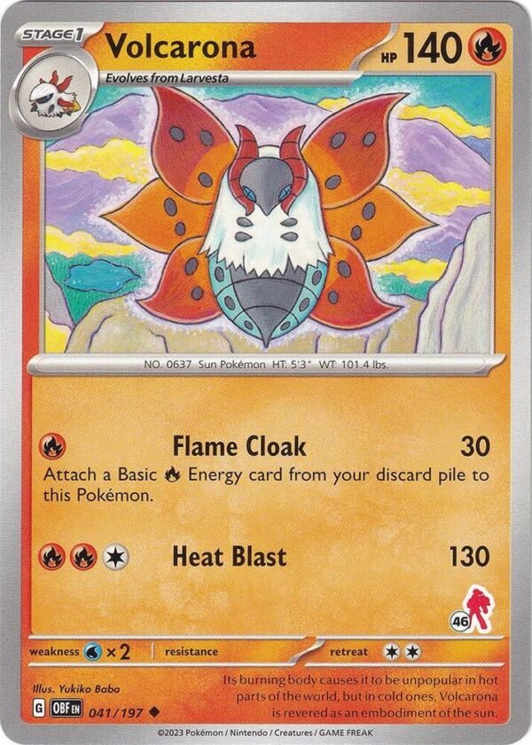 Volcarona Armarouge 46 041/197 Normal Battle Academy 2024 Volcarona Armarouge 46 041/197 Normal Battle Academy 2024