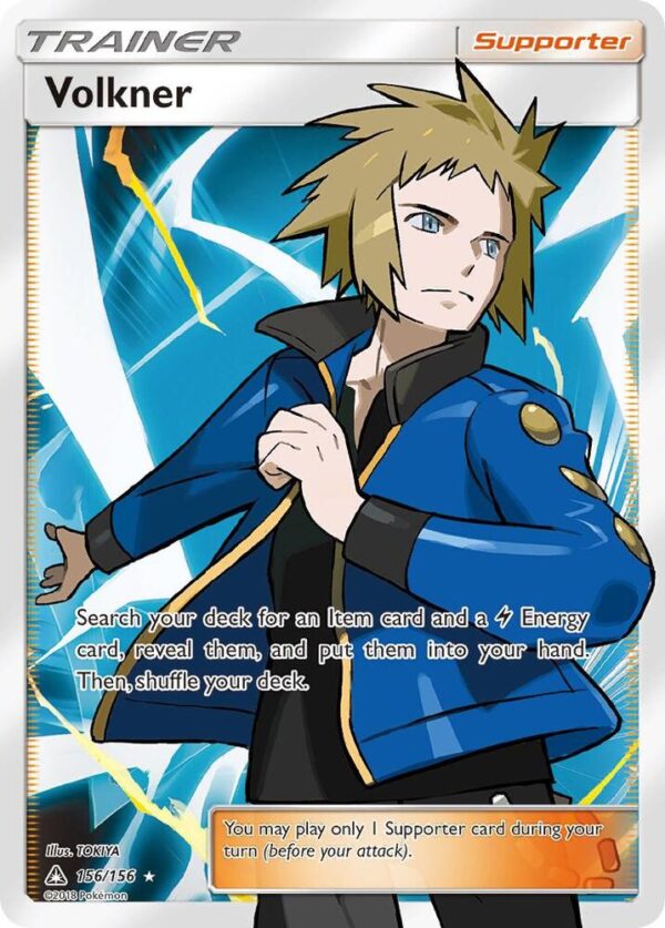 Volkner (Full Art) 156/156 Holofoil SM – Ultra Prism Volkner (Full Art) 156/156 Holofoil SM – Ultra Prism