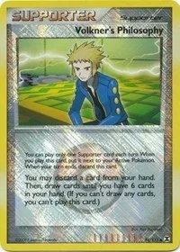 Volkner's Philosophy | 98/111 (Player Reward) | 098/111 | Reverse Holofoil | League & Championship Cards